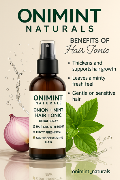 Onimint Naturals – Advanced Herbal Hair Tonic (Onion + Mint Formula