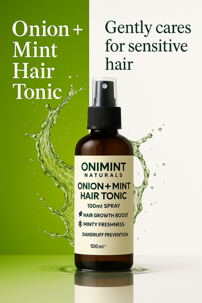 Onimint Naturals – Advanced Herbal Hair Tonic (Onion + Mint Formula